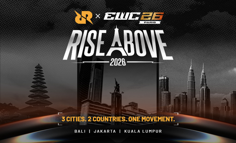 RRQ × EWC 26 Paris Brings Rise Above 2026 to Bali, Jakarta, and Kuala Lumpur